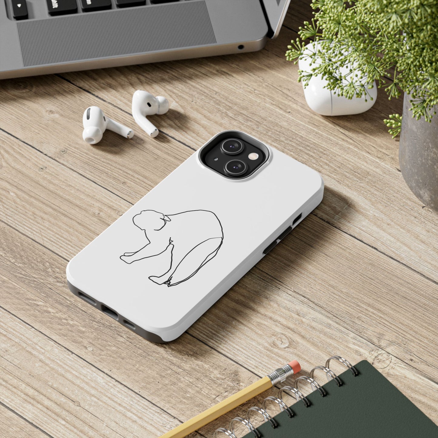 Cat Phone Case - Monoline Design