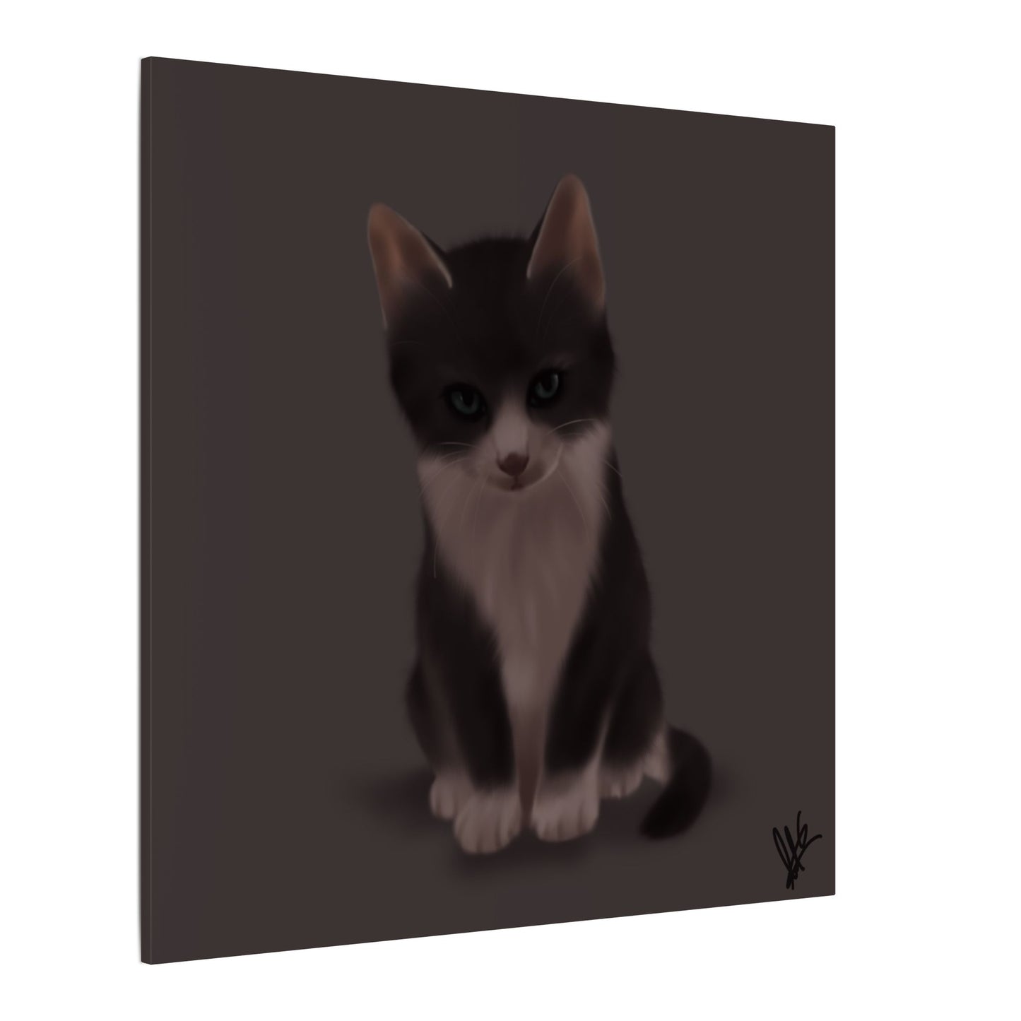 Adorable Cat Canvas Wall Art, Home Decor, Pet Lover Gift, Animal Lover Wall Art, Kitten Decor, Unique Art Piece