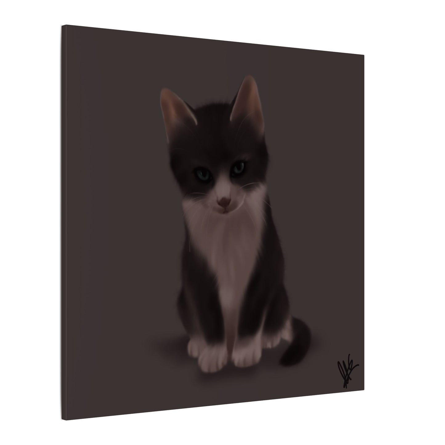 Adorable Cat Canvas Wall Art, Home Decor, Pet Lover Gift, Animal Lover Wall Art, Kitten Decor, Unique Art Piece