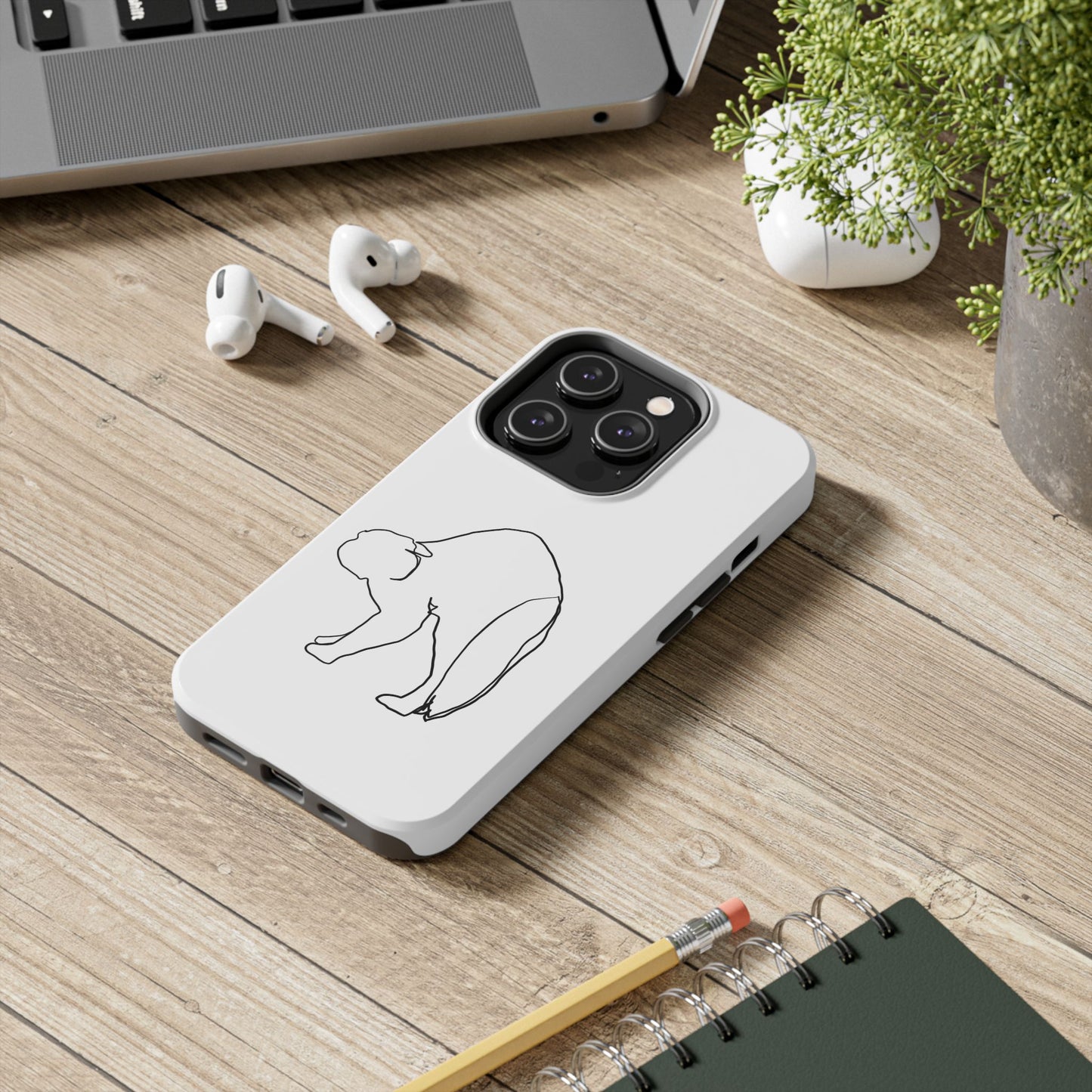 Cat Phone Case - Monoline Design