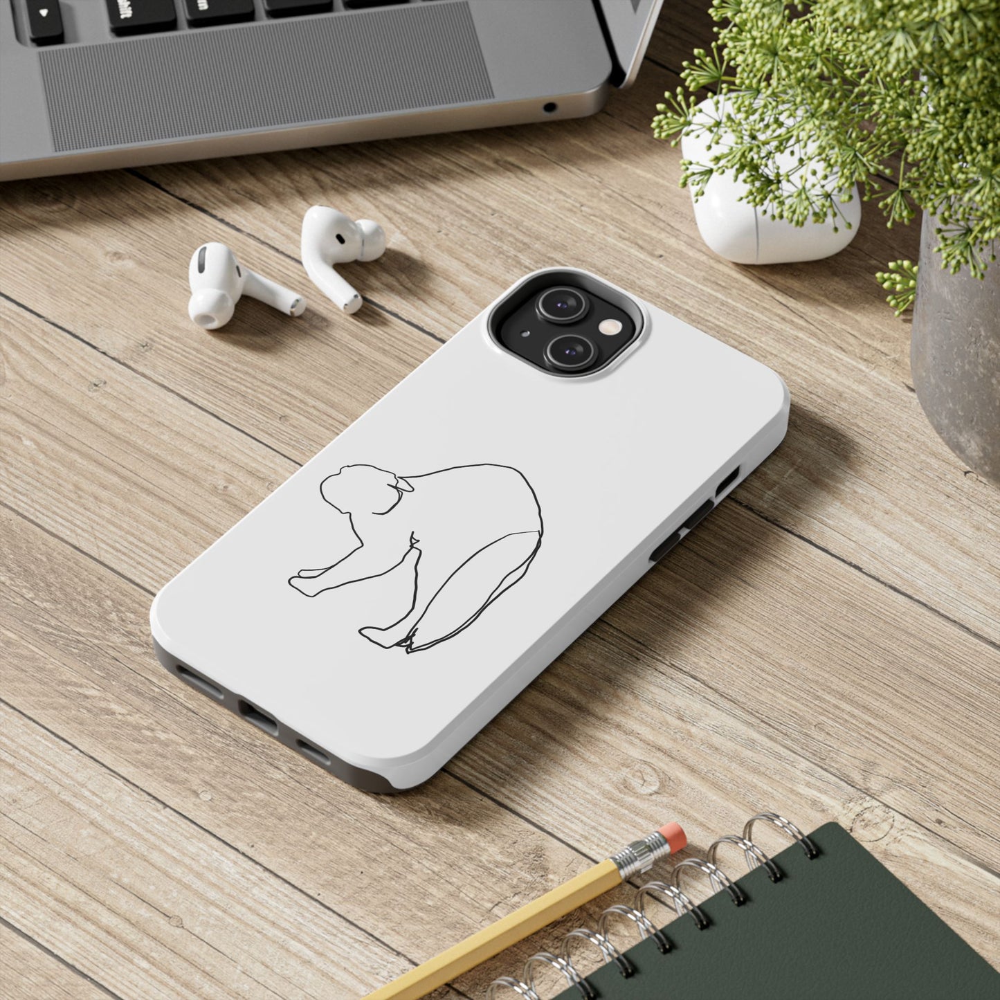 Cat Phone Case - Monoline Design