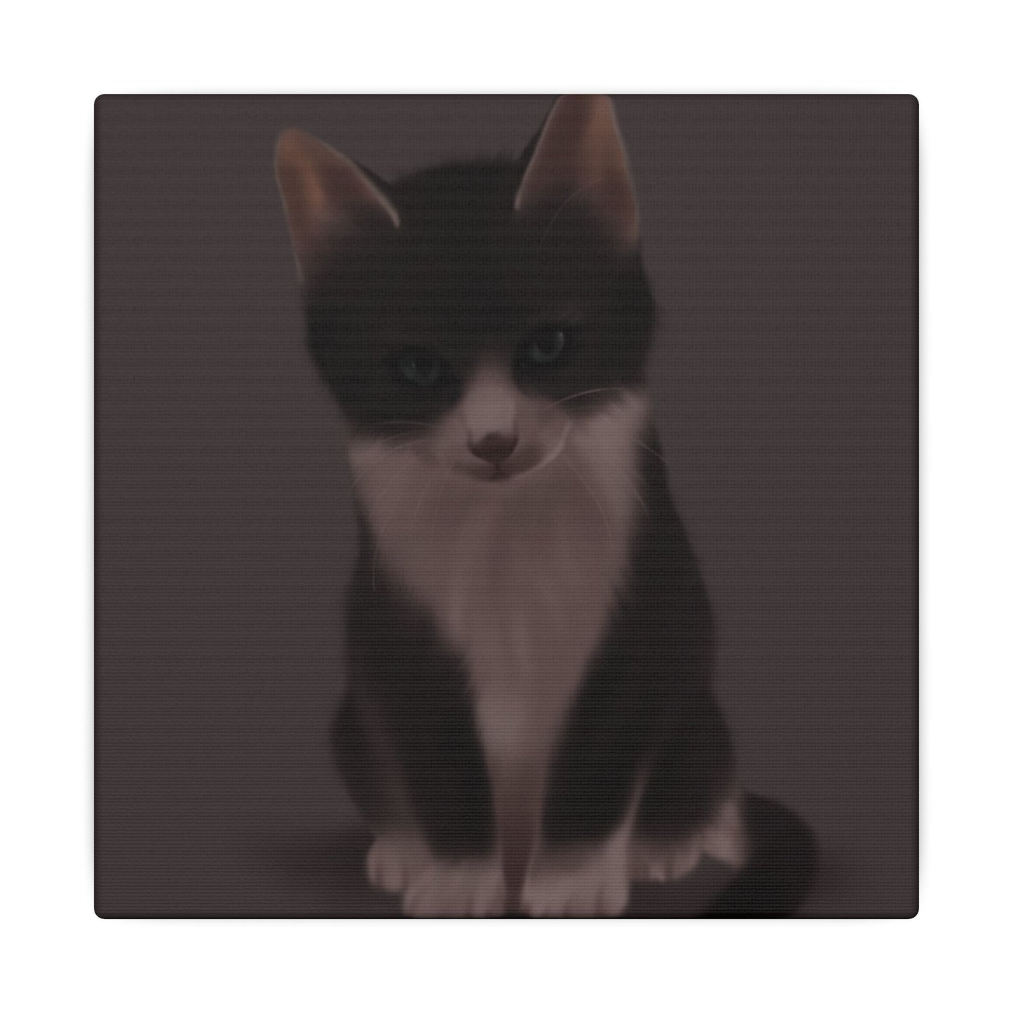 Adorable Cat Canvas Wall Art, Home Decor, Pet Lover Gift, Animal Lover Wall Art, Kitten Decor, Unique Art Piece